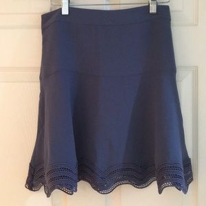 Grayish blue a line skirt